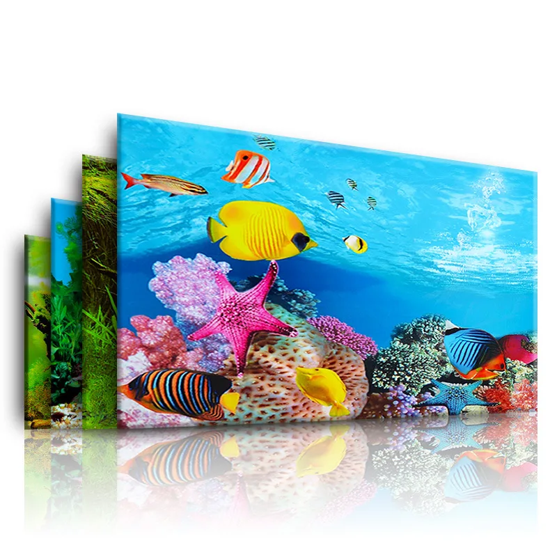 Planted Aquarium Aquascape - Background for Aquarium 3d Sticker Poster