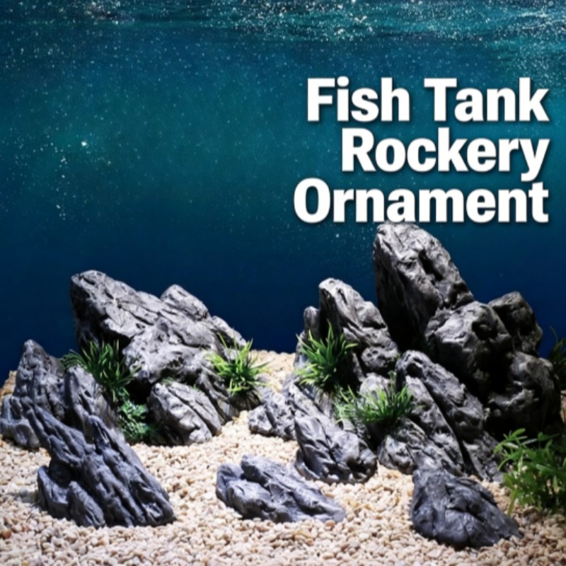 Planted Aquarium Aquascape - Aquarium Decor Simulation Stone Rockery Landscape