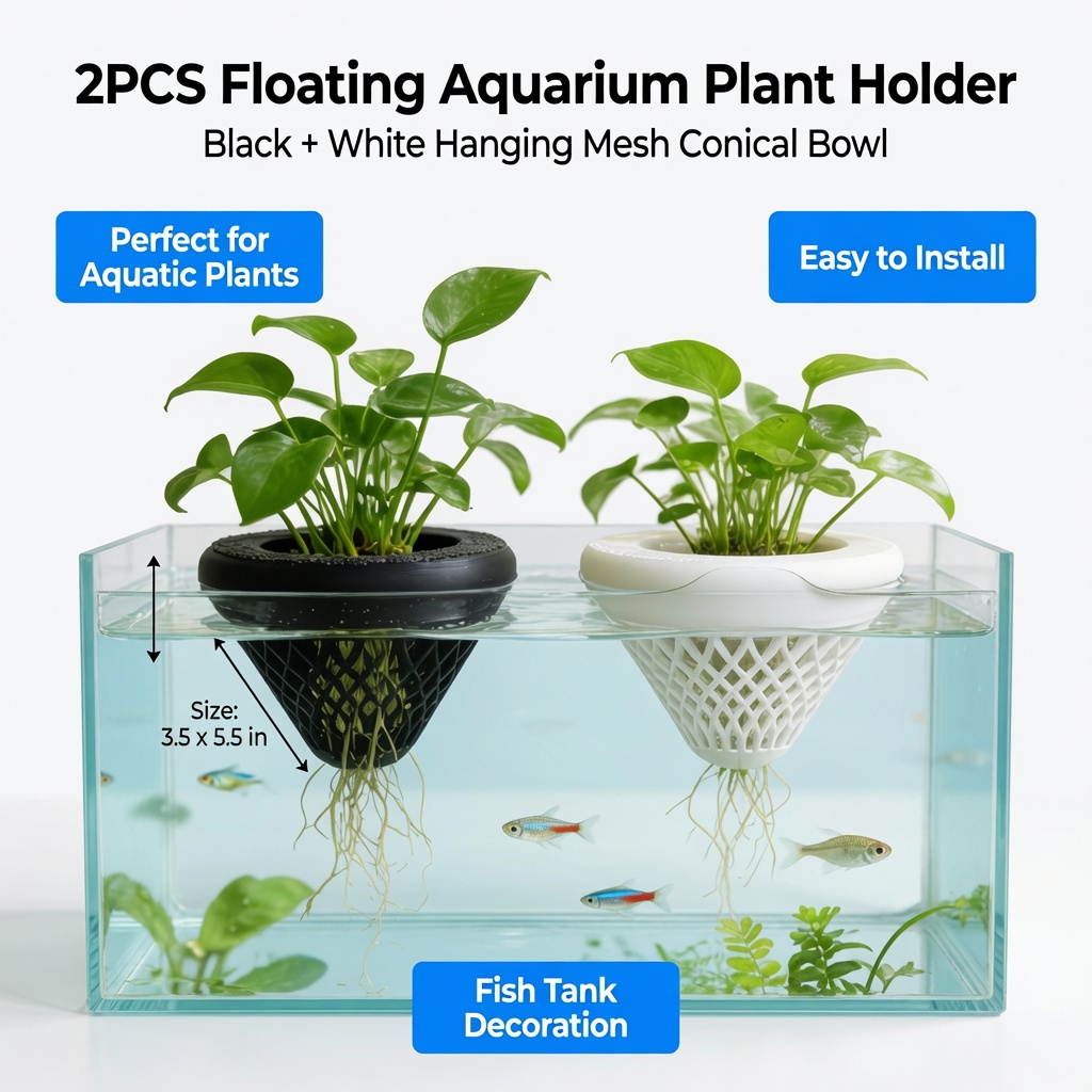 2PCS Floating Aquarium Plant H - Aquarium Plant Holder review and price
