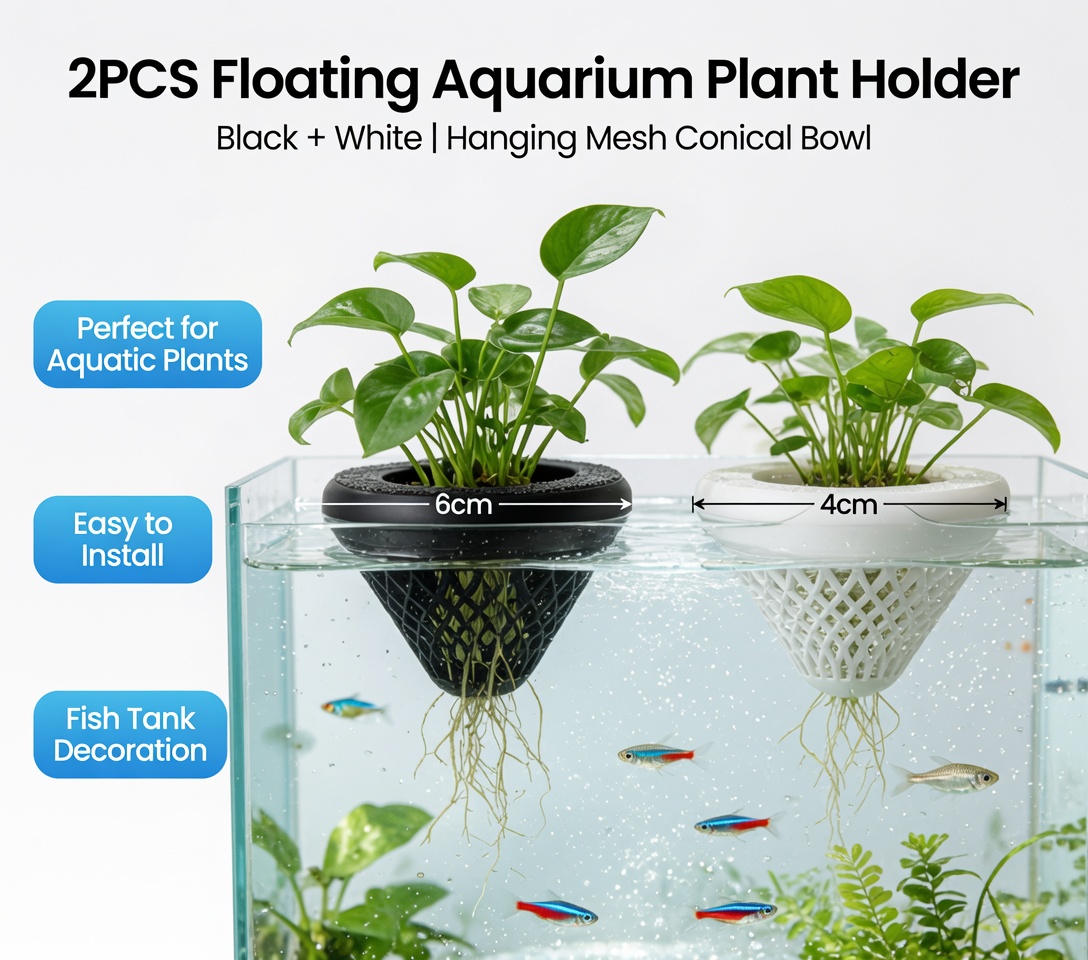 2PCS Floating Aquarium Plant H - Aquarium Plant Holder review and price