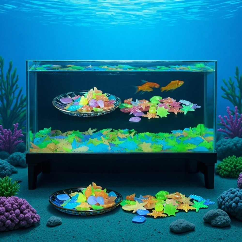 Glowing Luminous Ocean Stones  - Aquarium Plant Grow Light review and price