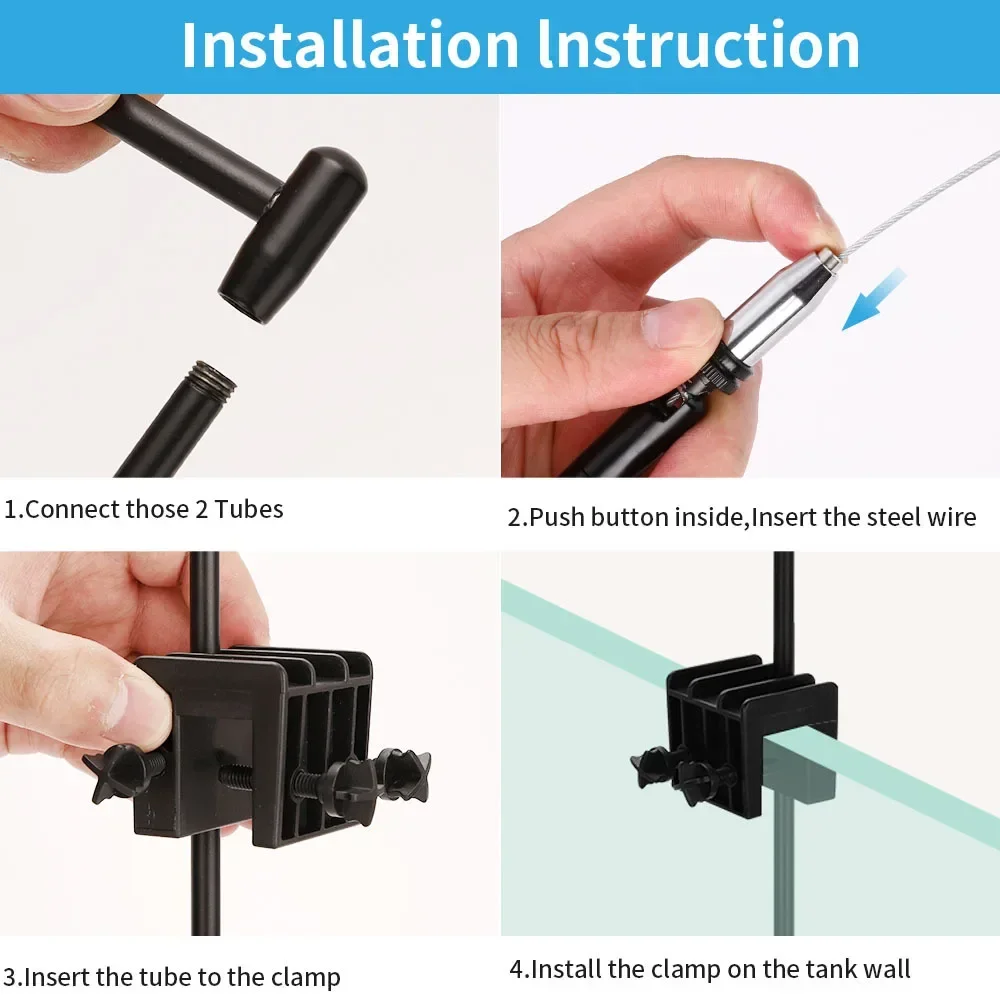 Aquarium LED Hanging Clip Lamp - Planted Aquarium Hanging Light review and price