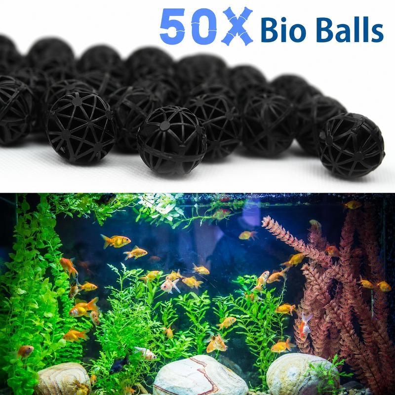 50Pcs 16mm Bio Balls Aquarium  - Aquarium Planted Tank Fertilizer review and price