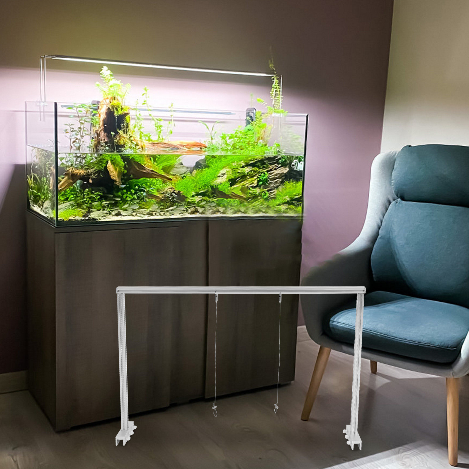 1Set Fish Tank Light Rack Alum - Planted Aquarium Hanging Light review and price