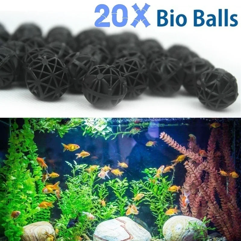 20Pcs 16mm Aquarium Bio Balls  - Planted Aquarium Media review and price