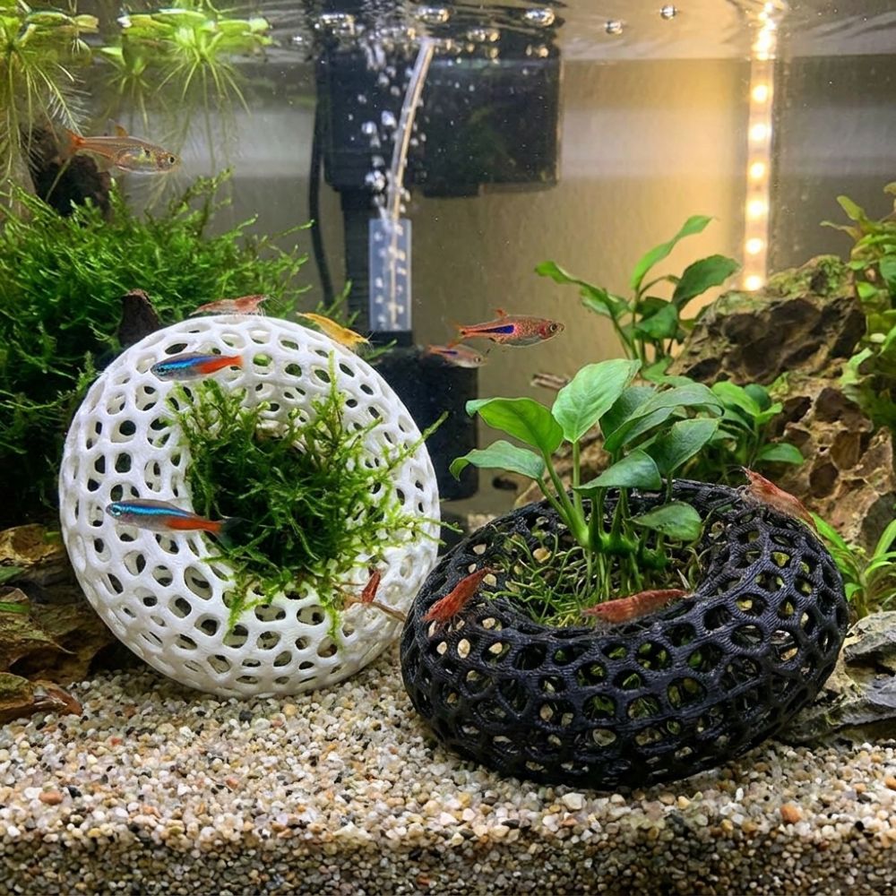 3D Printed Fish Shrimp Hiding  - Planted Aquarium Moss review and price